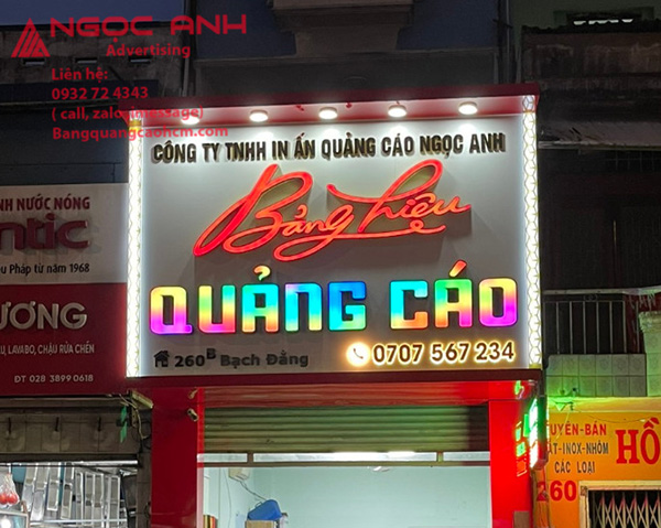 BẢNG TÊN CÔNG TY INOX