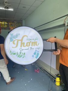 HỘP ĐÈN MICA HAI MẶT