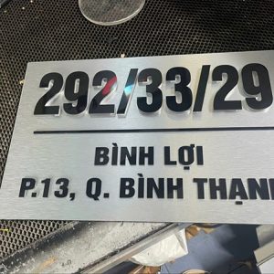 LÀM BIỂN SỐ NHÀ, BẢNG SỐ NHÀ ĐẸP