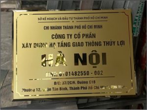 BẢNG TÊN CÔNG TY INOX