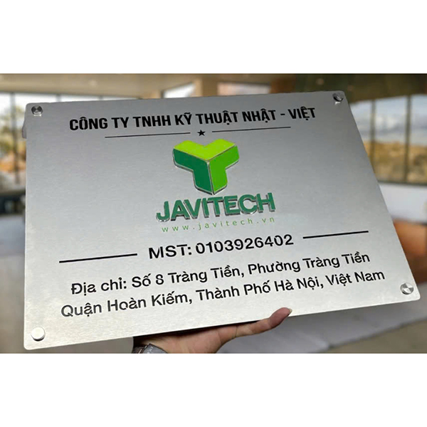 BẢNG TÊN CÔNG TY INOX
