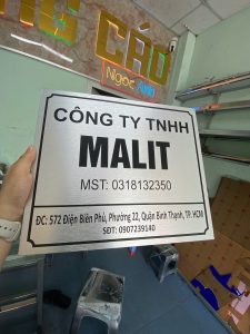 Bảng tên công ty Alu–đẹp, bền, giá rẻ