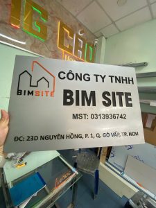 MẪU BIỂN TÊN CÔNG TY ALU XÁM