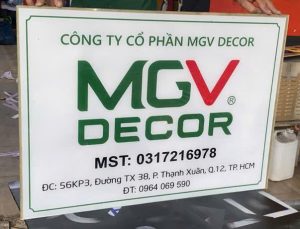LÀM BẢNG CÔNG TY MICA 