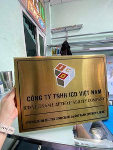 BẢNG TÊN CÔNG TY INOX