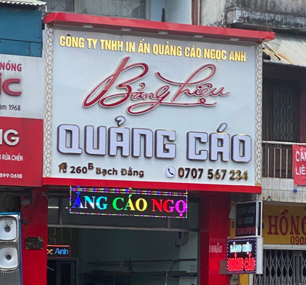 Thi công lắp đặt bảng hiệu mica đèn LED cao cấp