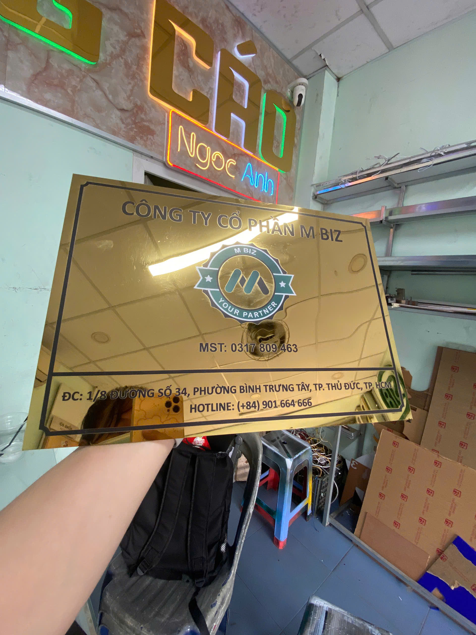 Bảng tên công ty aluminium bền đẹp giá rẻ tại Quận 3