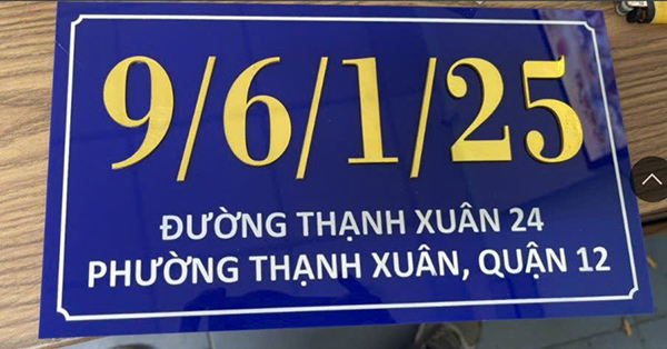 Thi công bảng số nhà sang trọng cho nhà phố, biệt thự tại Quận 1