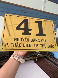 Dịch Vụ Làm Bảng Số Nhà Giá Rẻ Tại TP.HCM | Thiết Kế – Giao Nhanh
