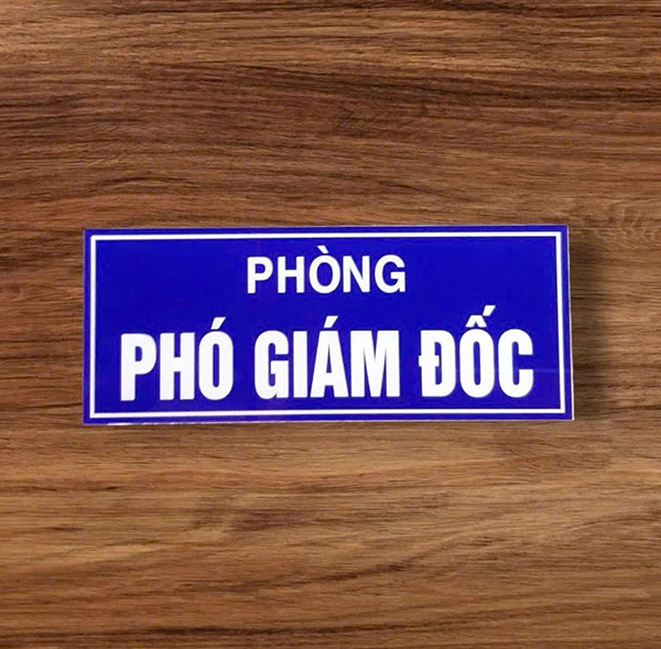 “Mẫu bảng văn phòng mica in UV sắc nét, hiện đại”