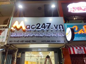 Mẫu bảng hiệu alu chữ nổi mica đẹp, gắn đèn LED, thi công tại Quận 2
