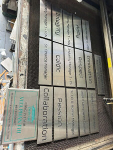 Mẫu bảng tên công ty inox sang trọng tại Bình Thạnh – Quảng Cáo Ngọc Anh.