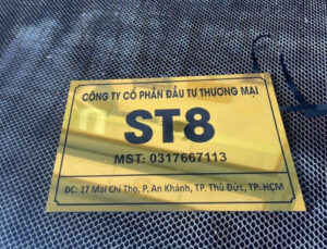 Biển tên công ty alu đẹp tại Quận Phú Nhuận do Quảng Cáo Ngọc Anh thiết kế thi công
