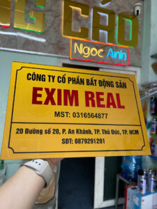 bảng hiệu công ty bình thạnh