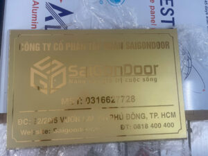 Bảng tên inox ăn mòn